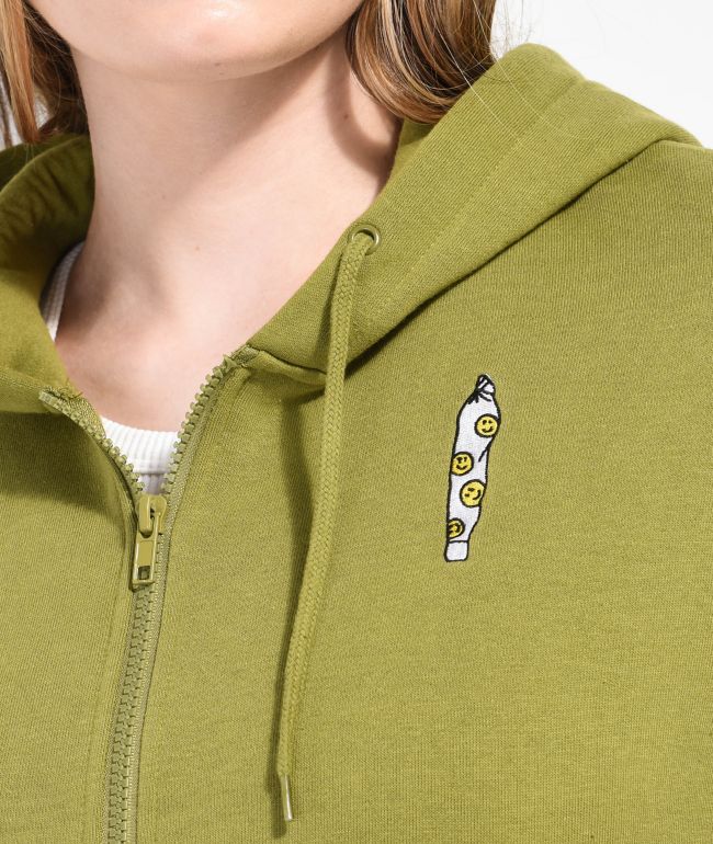 Empyre Smile Green Zip Hoodie - thumbnail 3