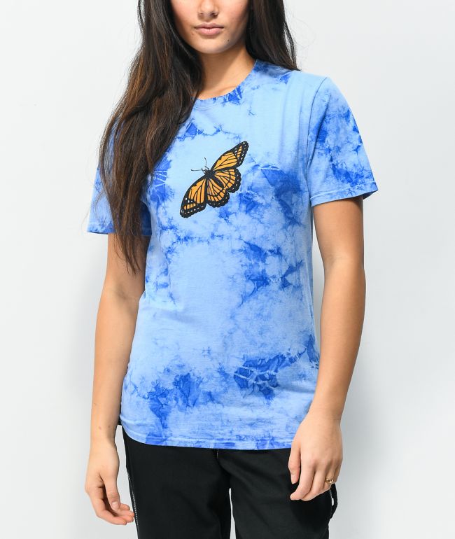 Empyre Take Care Blue Tie Dye T-Shirt - thumbnail 2