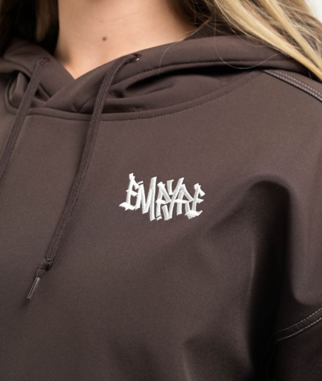 Empyre Topanga Brown Tech Hoodie - thumbnail 3