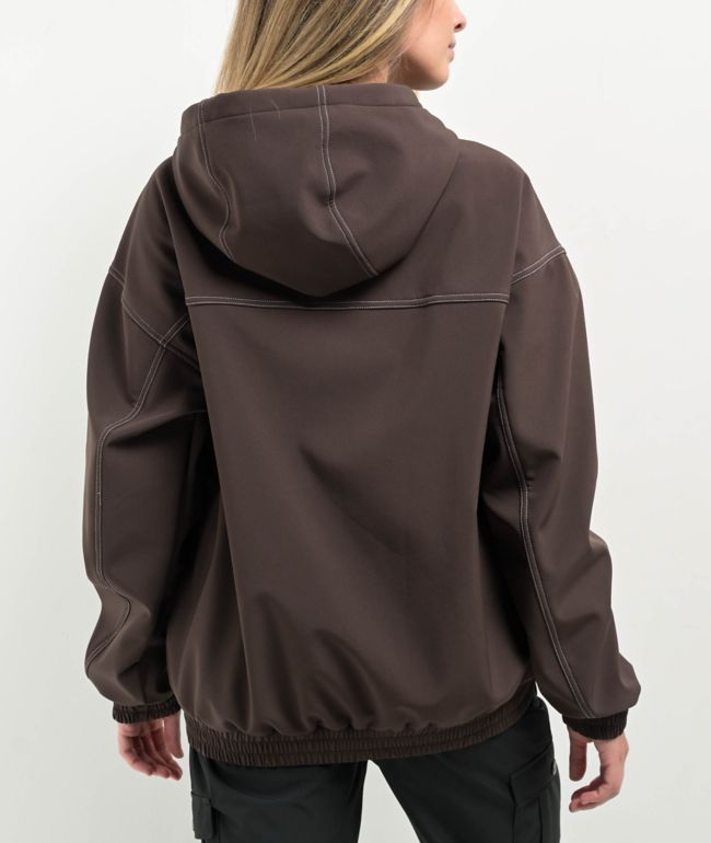 Empyre Topanga Brown Tech Hoodie - thumbnail 2