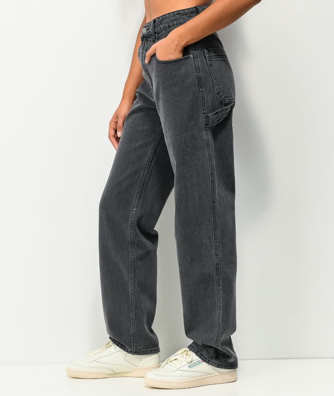 Empyre Tori 90s Black Wash Carpenter Skate Jeans - thumbnail 3