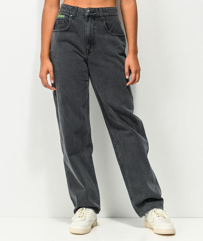 Empyre Tori 90s Black Wash Carpenter Skate Jeans