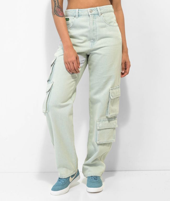 Empyre Tori Bold Peggy Wash Cargo Skate Jeans