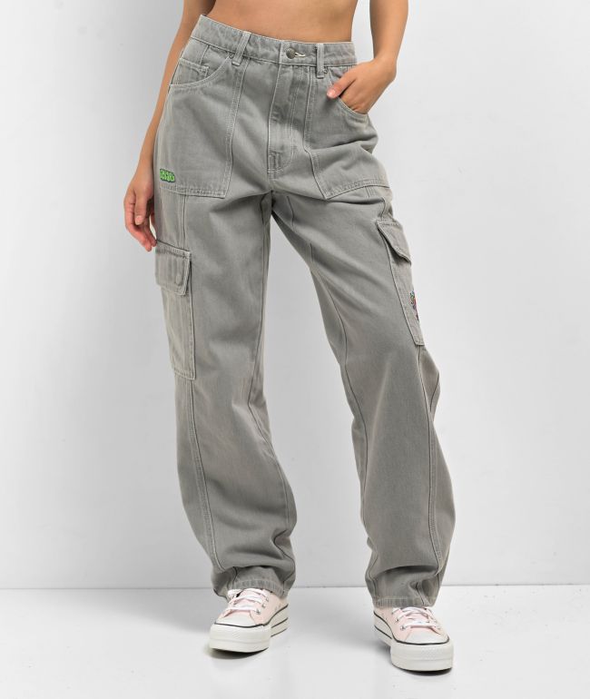 Empyre Tori Porkchop Pocket Grey Cargo Skate Jeans