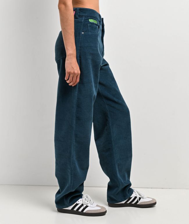 Empyre Tori Teal Corduroy Skate Pants - thumbnail 3