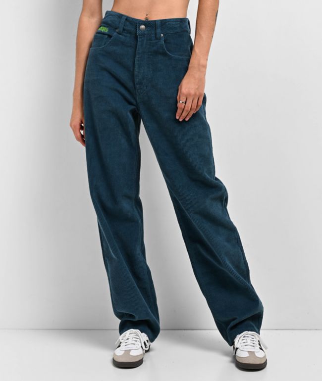 Empyre Tori Teal Corduroy Skate Pants