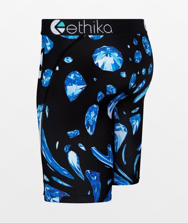 Ethika Kids Bomber Diamond Drip Black Boxer Briefs - thumbnail 3