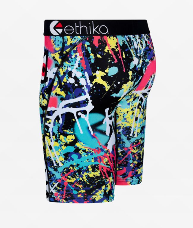 Ethika Kids Bomber Drip Black Boxer Briefs - thumbnail 3