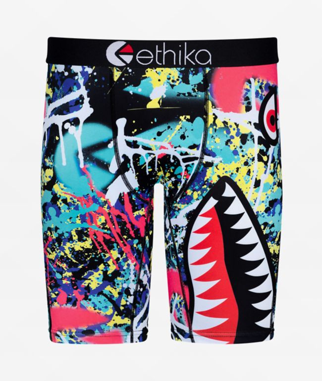 Ethika Kids Bomber Drip Black Boxer Briefs