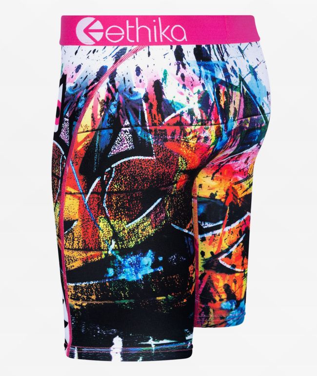 Ethika Kids Bomber Pink Drip Boxer Briefs - thumbnail 3