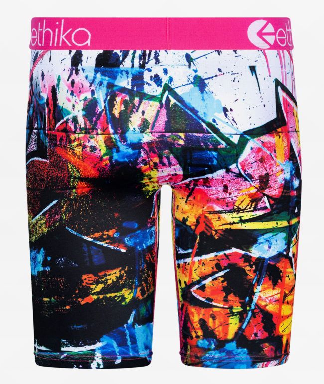 Ethika Kids Bomber Pink Drip Boxer Briefs - thumbnail 2