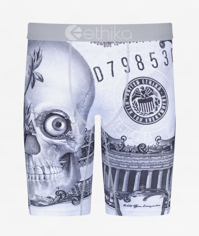 Ethika Kids Dead Dollaz Grey Boxer Briefs