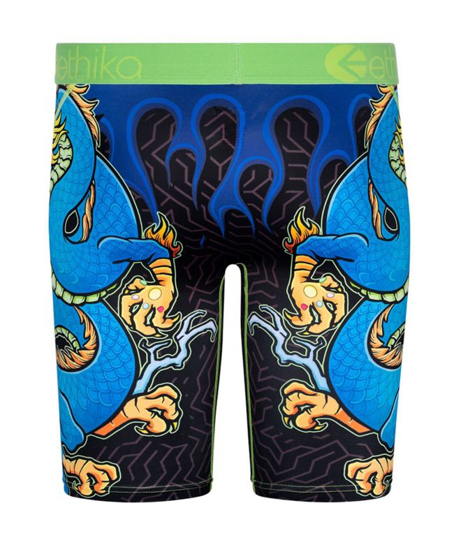Ethika Kids Drag-Onz Green Boxer Briefs - thumbnail 2