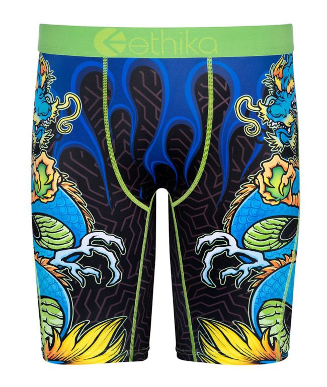 Ethika Kids Drag-Onz Green Boxer Briefs