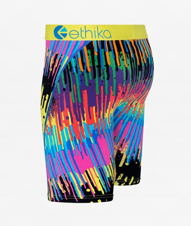 Ethika Kids Dripped Out Yellow Boxer Briefs - thumbnail 3