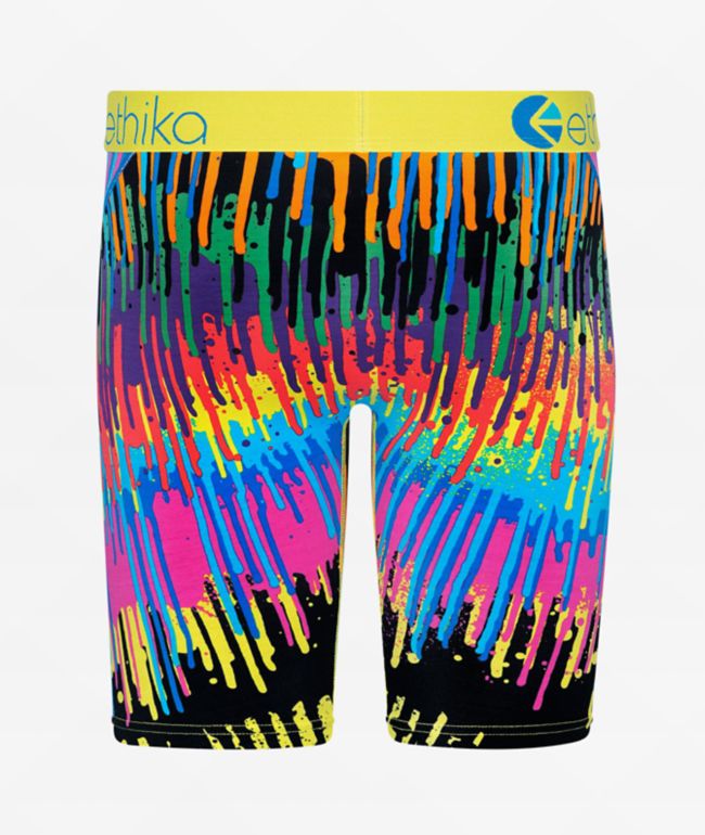 Ethika Kids Dripped Out Yellow Boxer Briefs - thumbnail 2