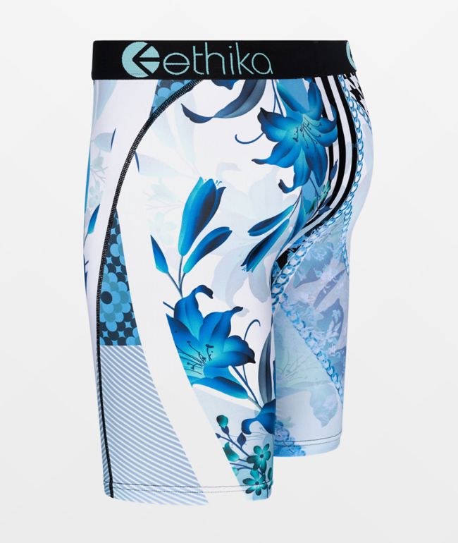 Ethika Kids Full Bloom Blue Boxer Briefs - thumbnail 3