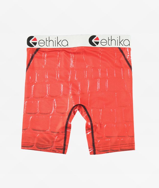Ethika Kids Gator Bite Red Boxer Briefs - thumbnail 2