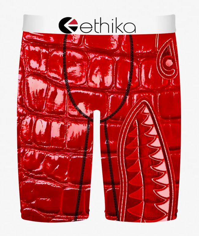 Ethika Kids Gator Bite Red Boxer Briefs