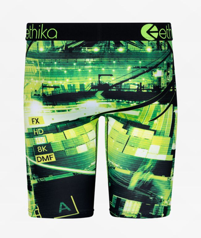 Ethika Kids Going Dark Green Boxer Briefs - thumbnail 2