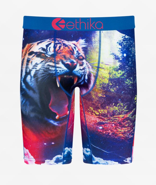 Ethika Kids Jungle Dreams Blue Boxer Briefs