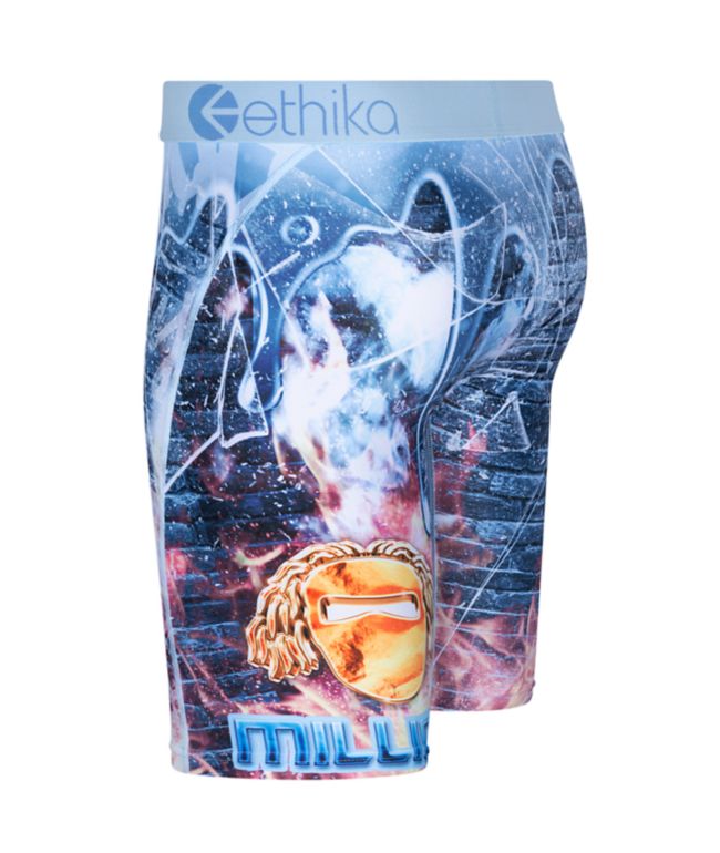 Ethika Kids Lion Brix Blue Boxer Briefs - thumbnail 3