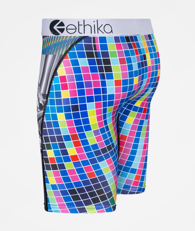 Ethika Kids Multi Color Squares Boxer Briefs - thumbnail 3