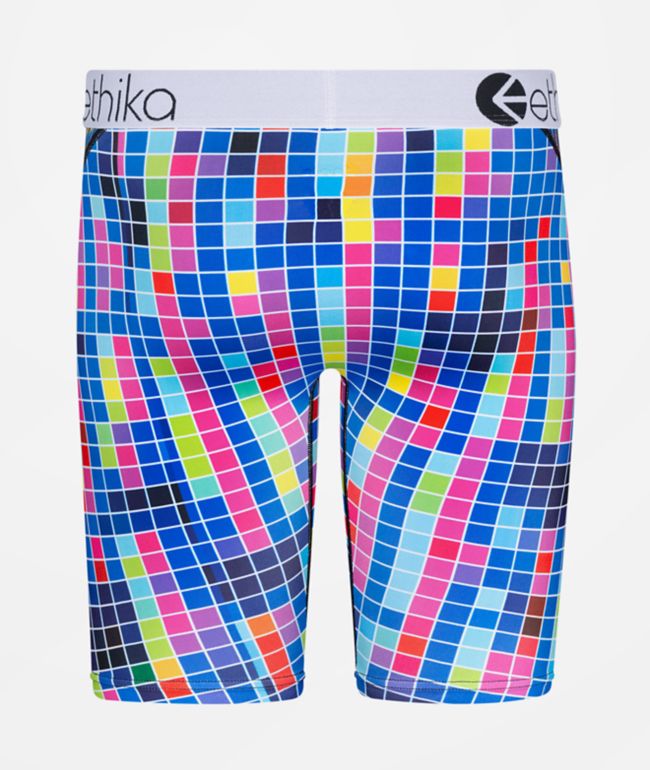 Ethika Kids Multi Color Squares Boxer Briefs - thumbnail 2