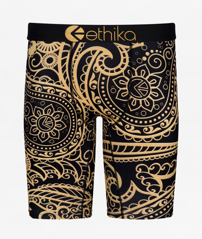 Ethika Kids Royal Banda Black Boxer Briefs