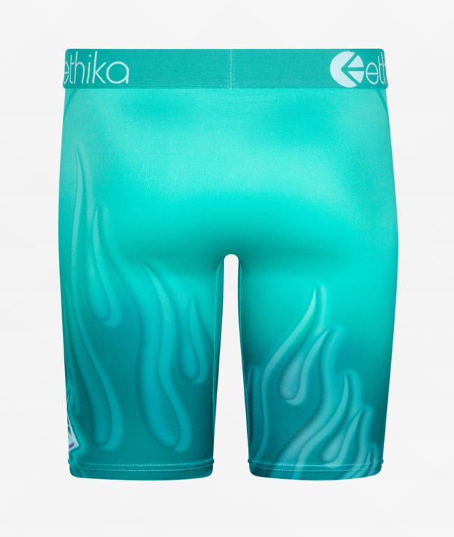 Ethika Kids Soft Touch Turquoise Boxer Briefs - thumbnail 2