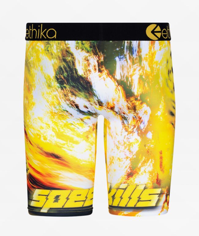 Ethika Kids Speedah Yellow Boxer Briefs - thumbnail 2