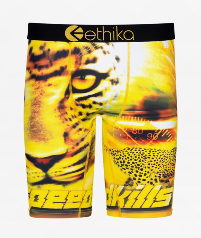 Ethika Kids Speedah Yellow Boxer Briefs