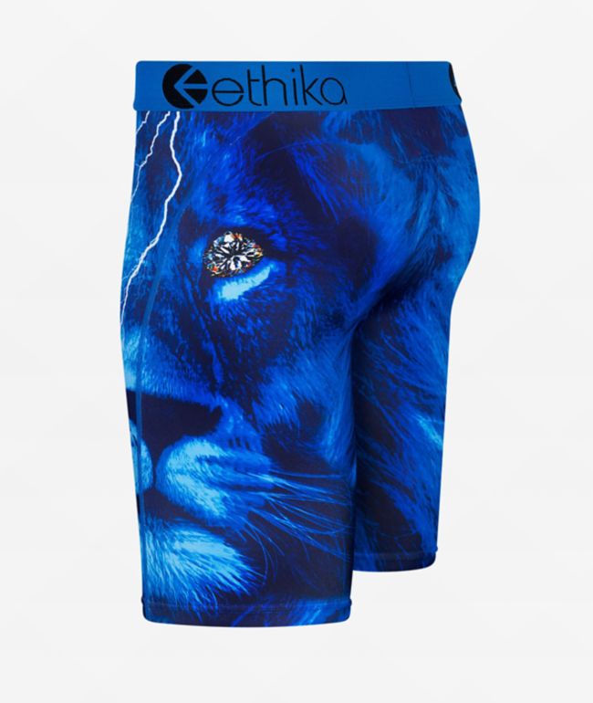 Ethika Kids Tru Lion Blue Boxer Briefs - thumbnail 3