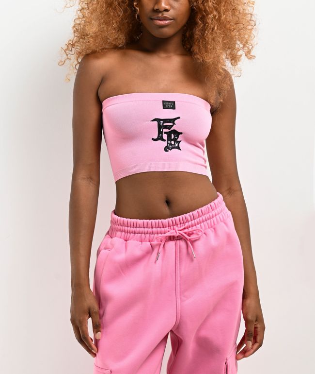 FB County Airbrush Pink Tube Top