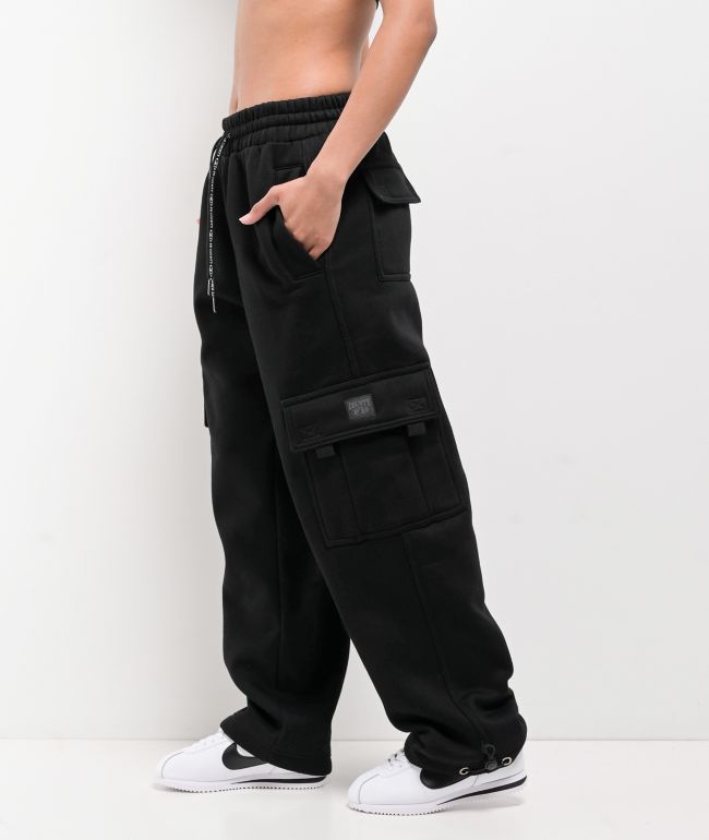 FB County Black Cargo Sweatpants - thumbnail 3