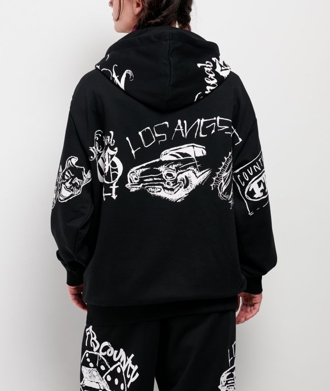 FB County Lifestylez Black Hoodie - thumbnail 2