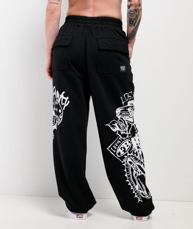 FB County Lifestylez Black Sweatpants - thumbnail 2