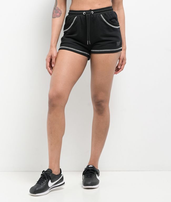 FB County Pop Stitch Black Sweat Shorts - thumbnail 2