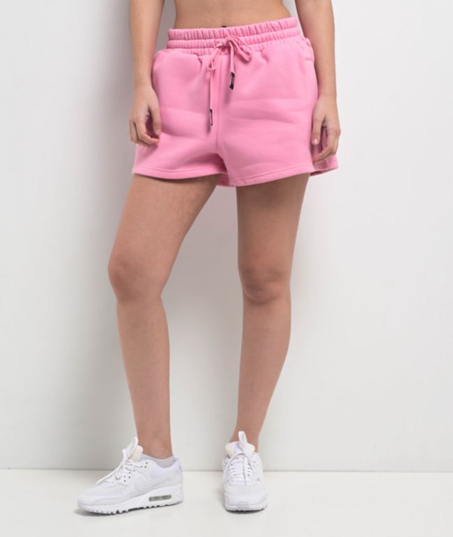 FB County Rhinestone Pink Sweat Shorts - thumbnail 2