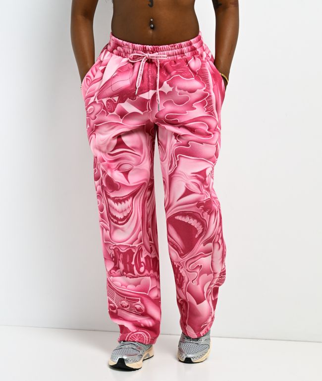 FB County Smile Now Cry Later Pink Sweatpants - thumbnail 2