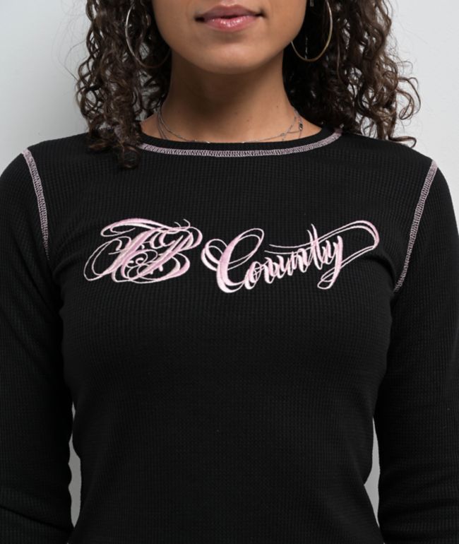 FB County Thermal Black Long Sleeve T-Shirt - thumbnail 3