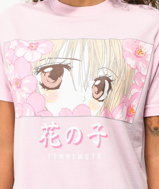 Femmemute Flower Child Pink T-Shirt - thumbnail 2