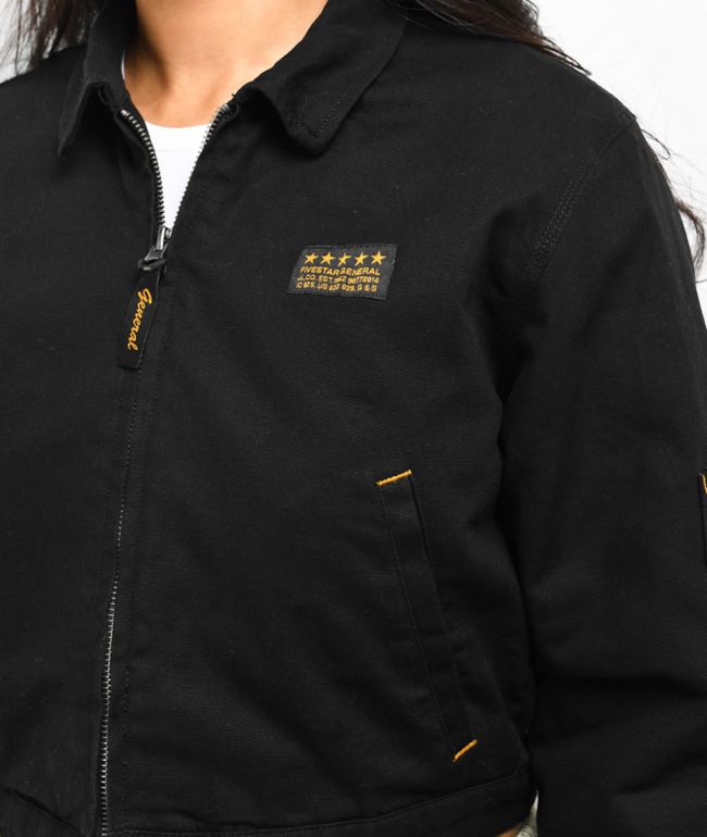 Fivestar General Service Black Crop Work Jacket - thumbnail 3