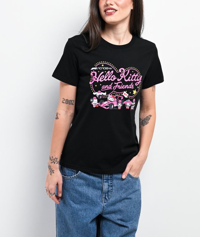 Formula 1 x Hello Kitty Pit Crew Black T-Shirt