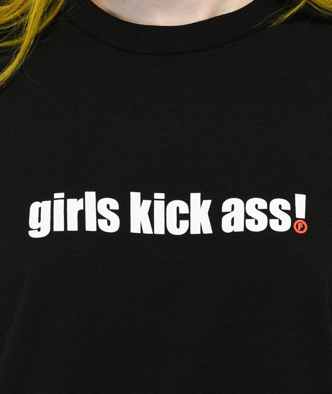 Foundation Girls Kick Ass Black T-Shirt - thumbnail 3
