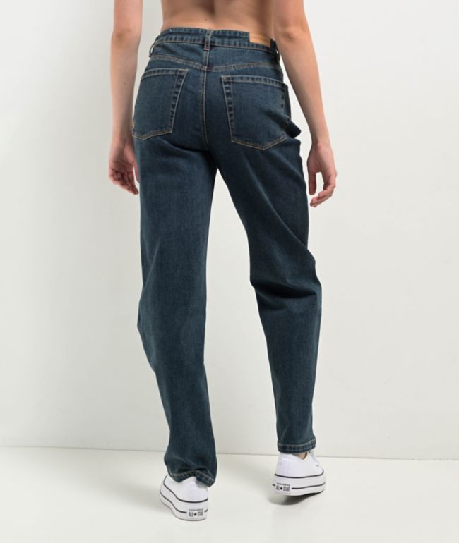 Freeworld Beach Straight Leg Blue Denim Jeans - thumbnail 2