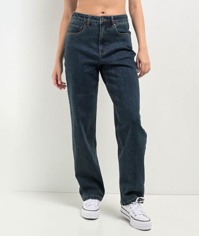 Freeworld Beach Straight Leg Blue Denim Jeans
