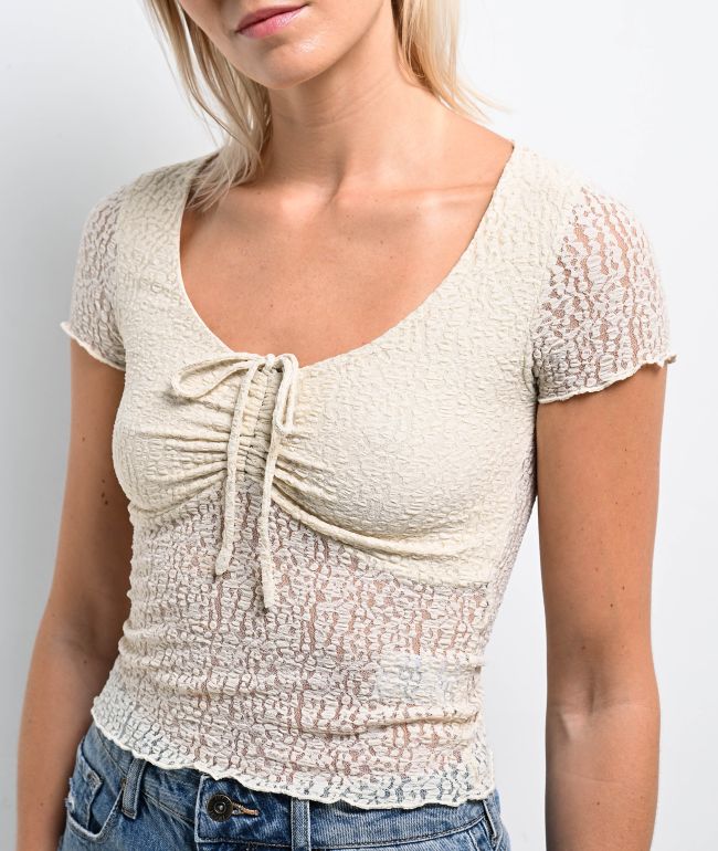 Freeworld Fancy Lace Birch top - thumbnail 3