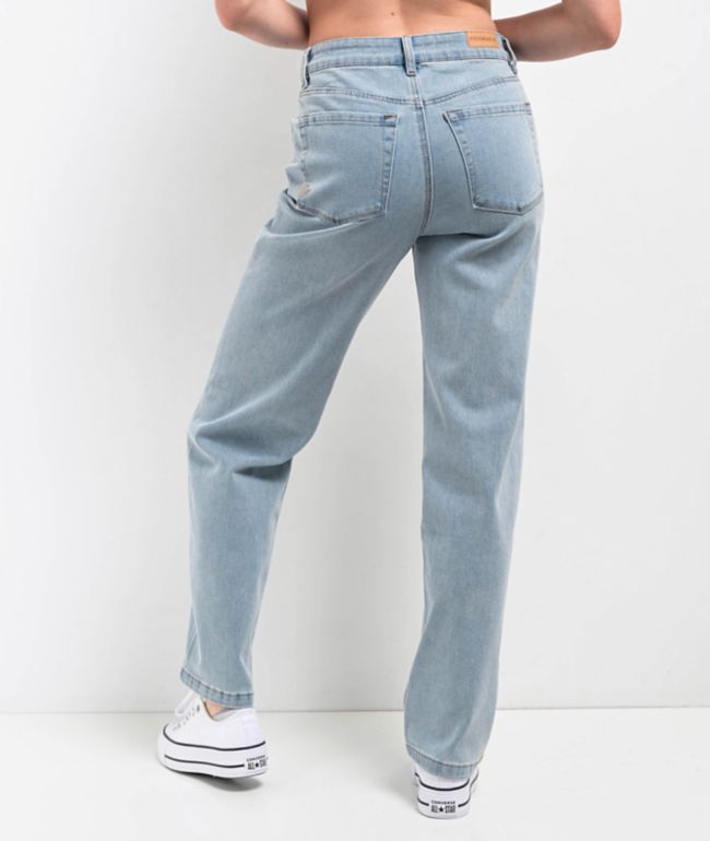 Freeworld Shore Blue Straight Leg Jeans - thumbnail 2