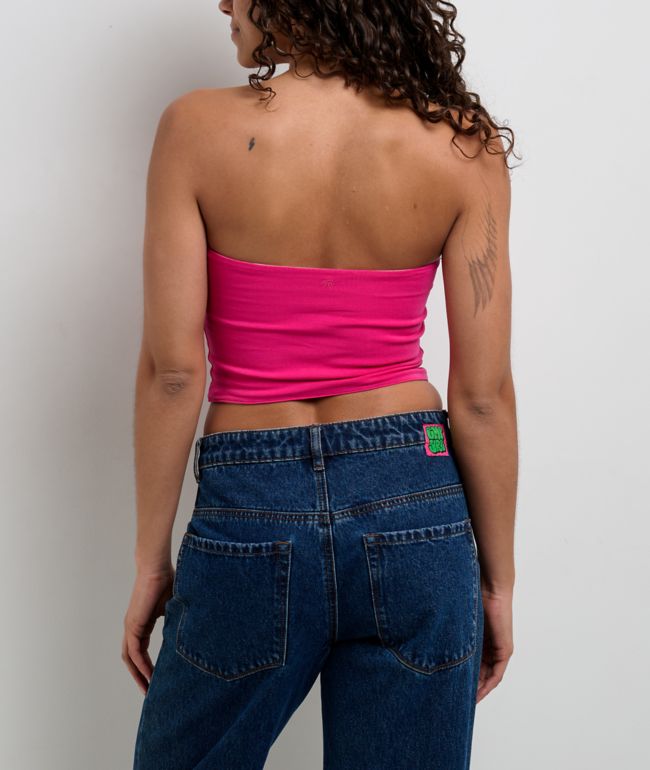 Freeworld Skylar Pink Reversible Tube Top - thumbnail 2